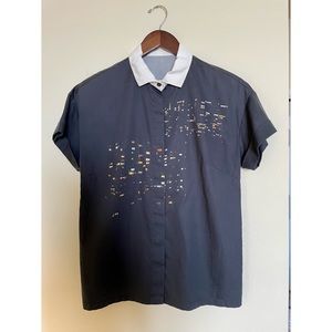 Dries Van Noten Short Sleeve Blouse